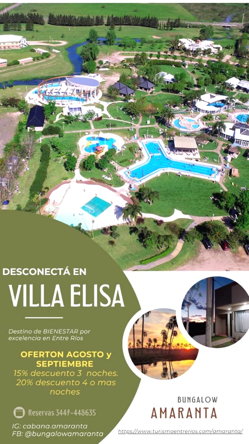 Tarifas de Bungalows Amaranta